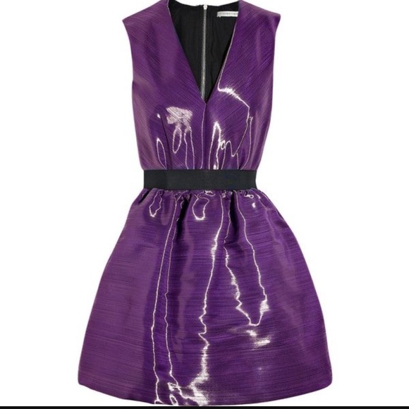 Victoria Beckham elegant purple cocktail dress Size 6 fits like a Size 4 - Picture 5 of 16